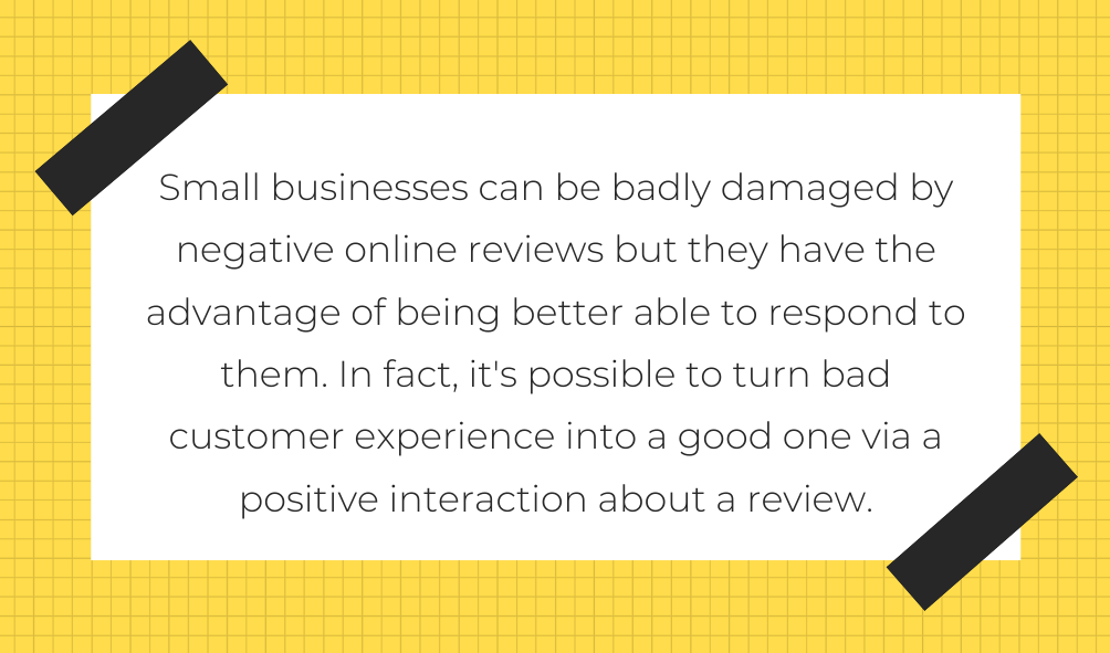 negative online reviews