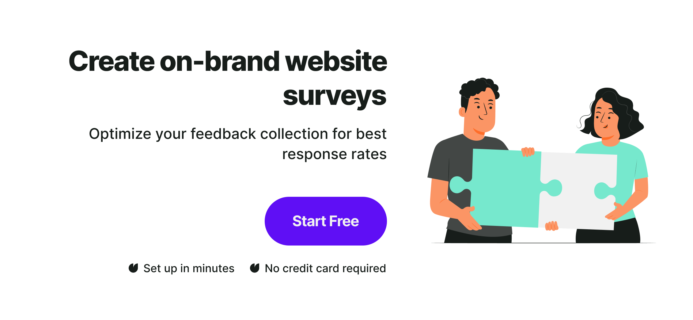 Create on-brand website surveys with Survicate.