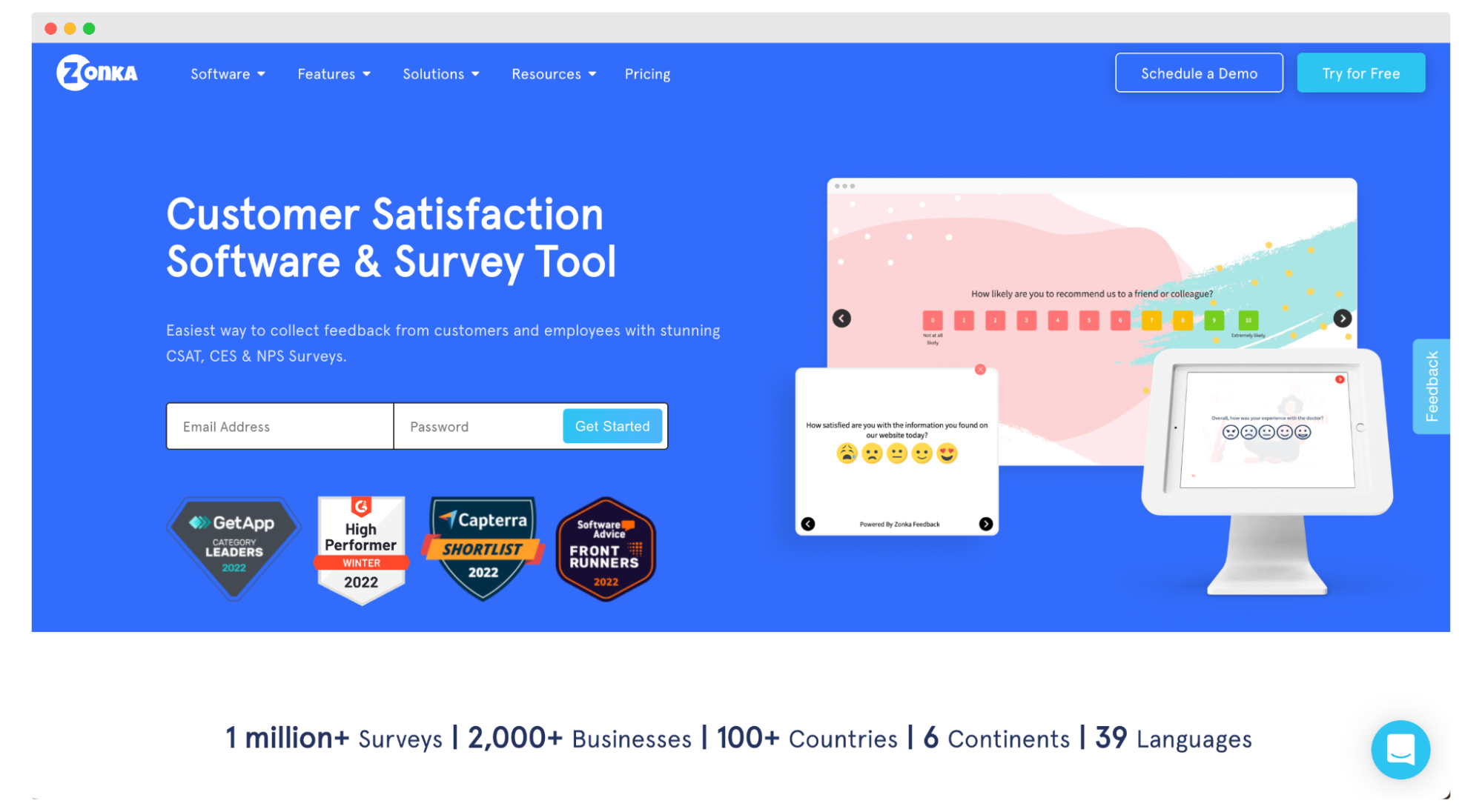 Zonka Feedback - a survey software integrating with Salesforce.