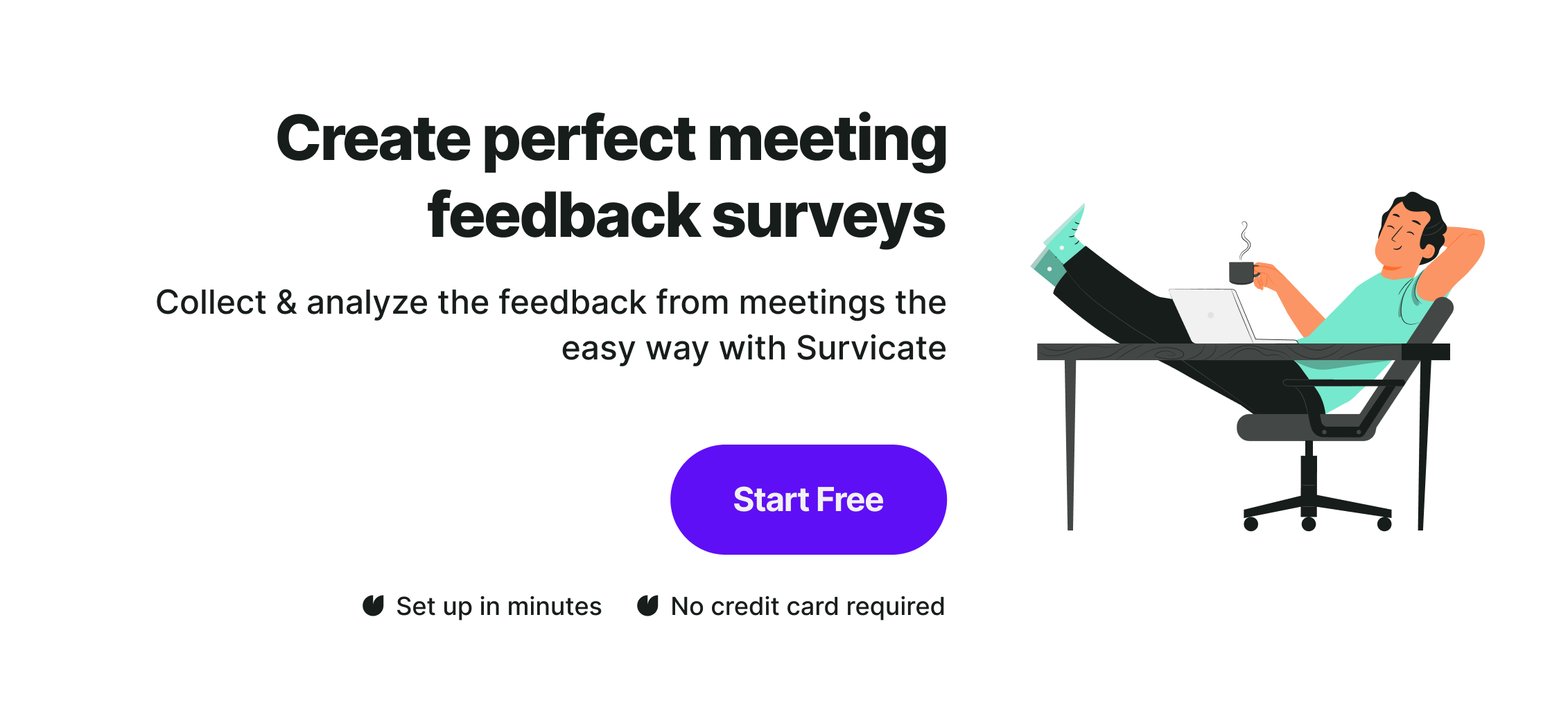Ask the right meeting feedback survey questions on professional surveys with Survicate.