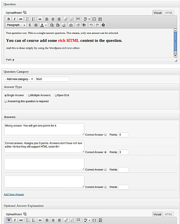 Wordpress Survey Tools - WatuQuiz