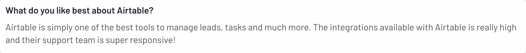 Customer Service Tools - Airtable review