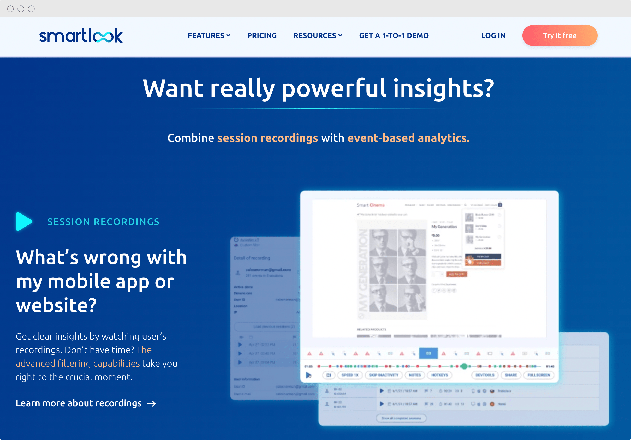 Customer Service Tools - Smartlook