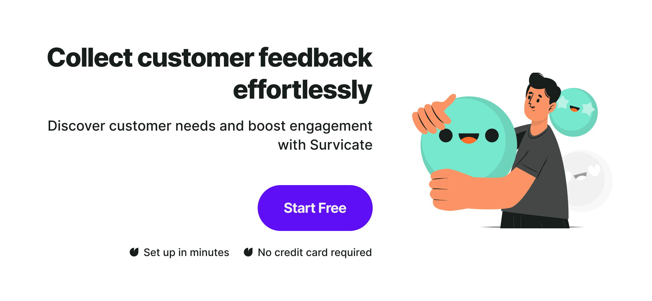 Collect website feedback effortlessly with Survicate.