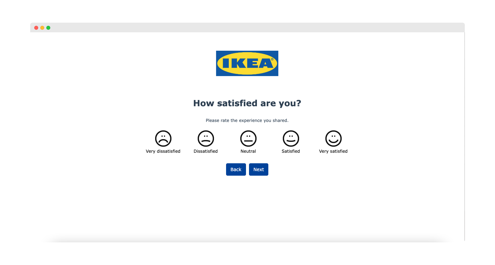 ikea customer satisfaction form