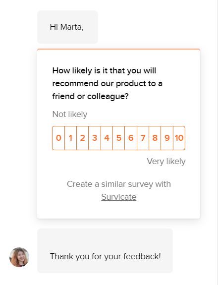 nps survey in survicate