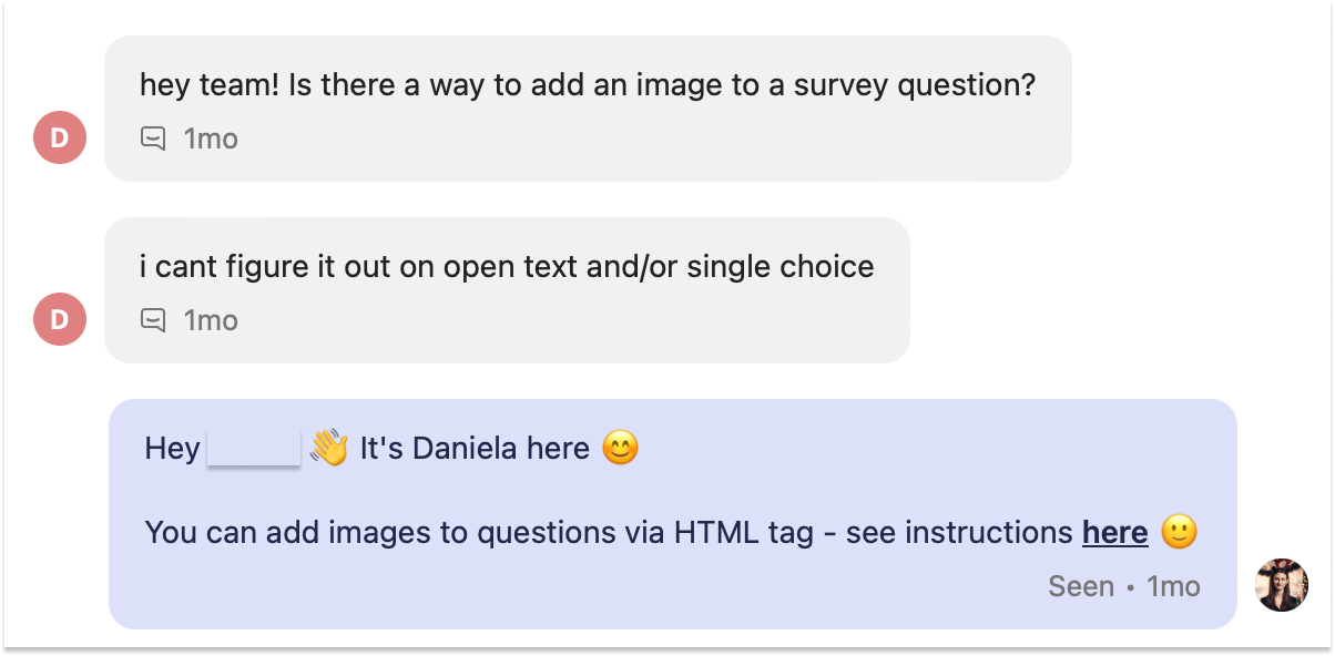 An example of how to manage customer interactions