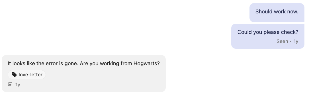 An example of positive customer interactions management