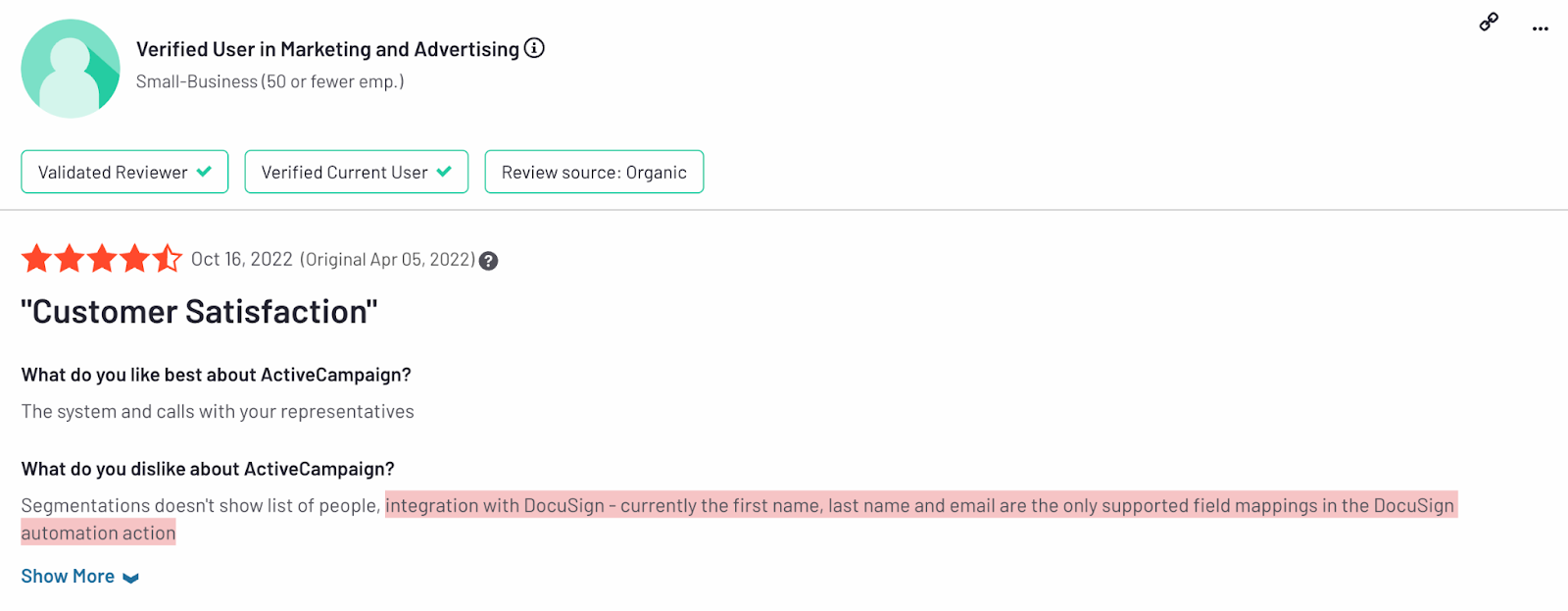 DocuSign x ActiveCampaign integration review