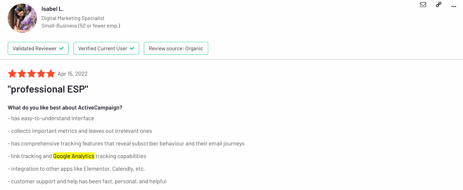 Google Analytics x ActiveCampaign integration.